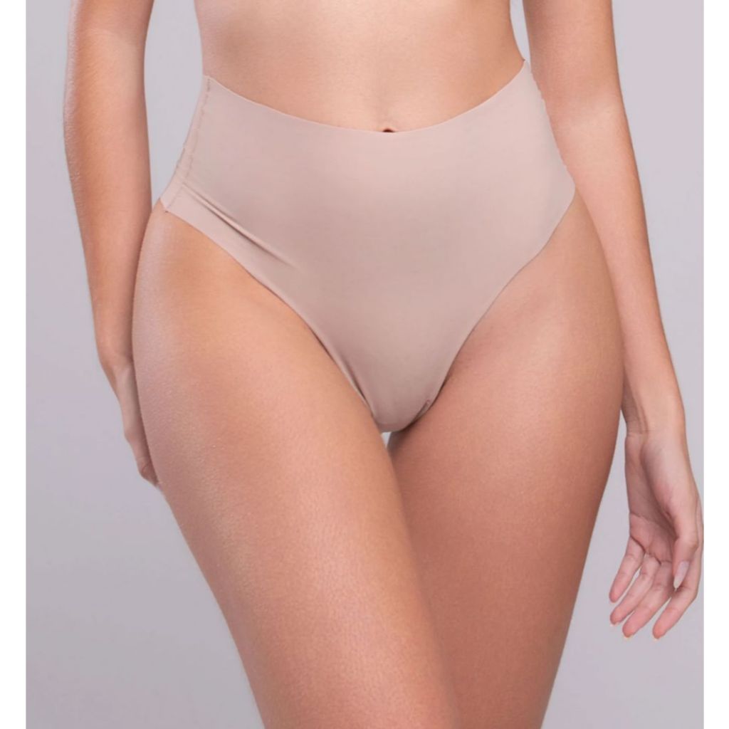 KIT 7 Calcinhas Tanga Cos Alto Corte a Laser Tangão Confortavel Sem Costura Cintura Alta