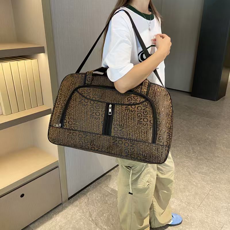 Bolsa Sacola Grande Mala De Viagem Tem Alça De Mão E Transvesal Lona Resistente homens e mulheres em Oferta na Shopee