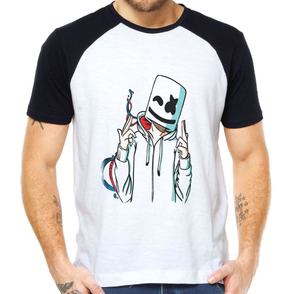 camiseta dj marshmello eletro music dejjay camisa
