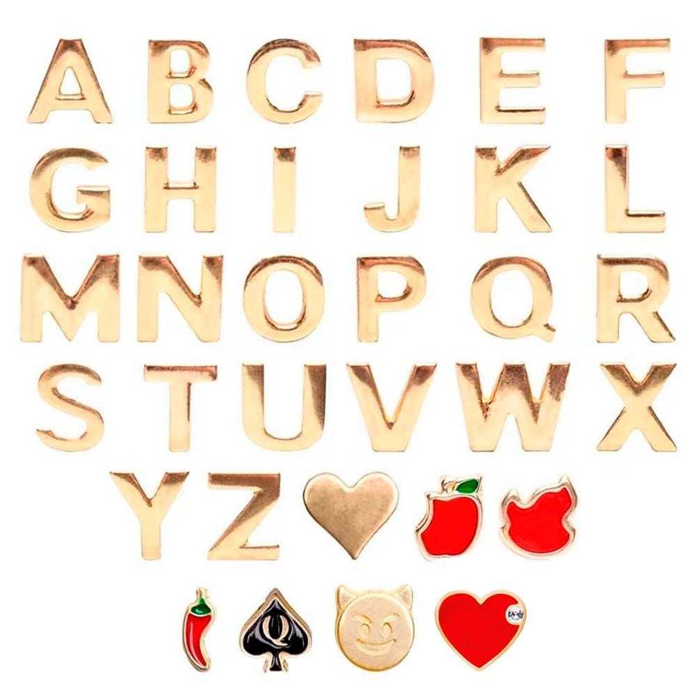 Letrinhas Em Metal Para Personalizar Nome ou Frases na Calcinha Personalizável em Oferta na Shopee