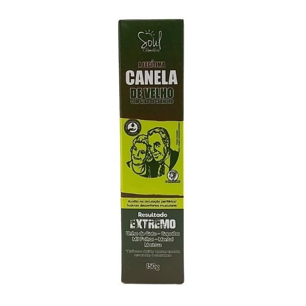 Pomada Canela Velho Premium 150g - Soul Alívio e Conforto Muscular Pomada pra dor massagem relaxante
