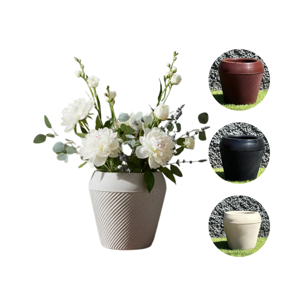 Vaso para Planta Polietileno Bojo Listrado Perfeito Jardim Casa Decoração Varanda em Oferta na Shopee