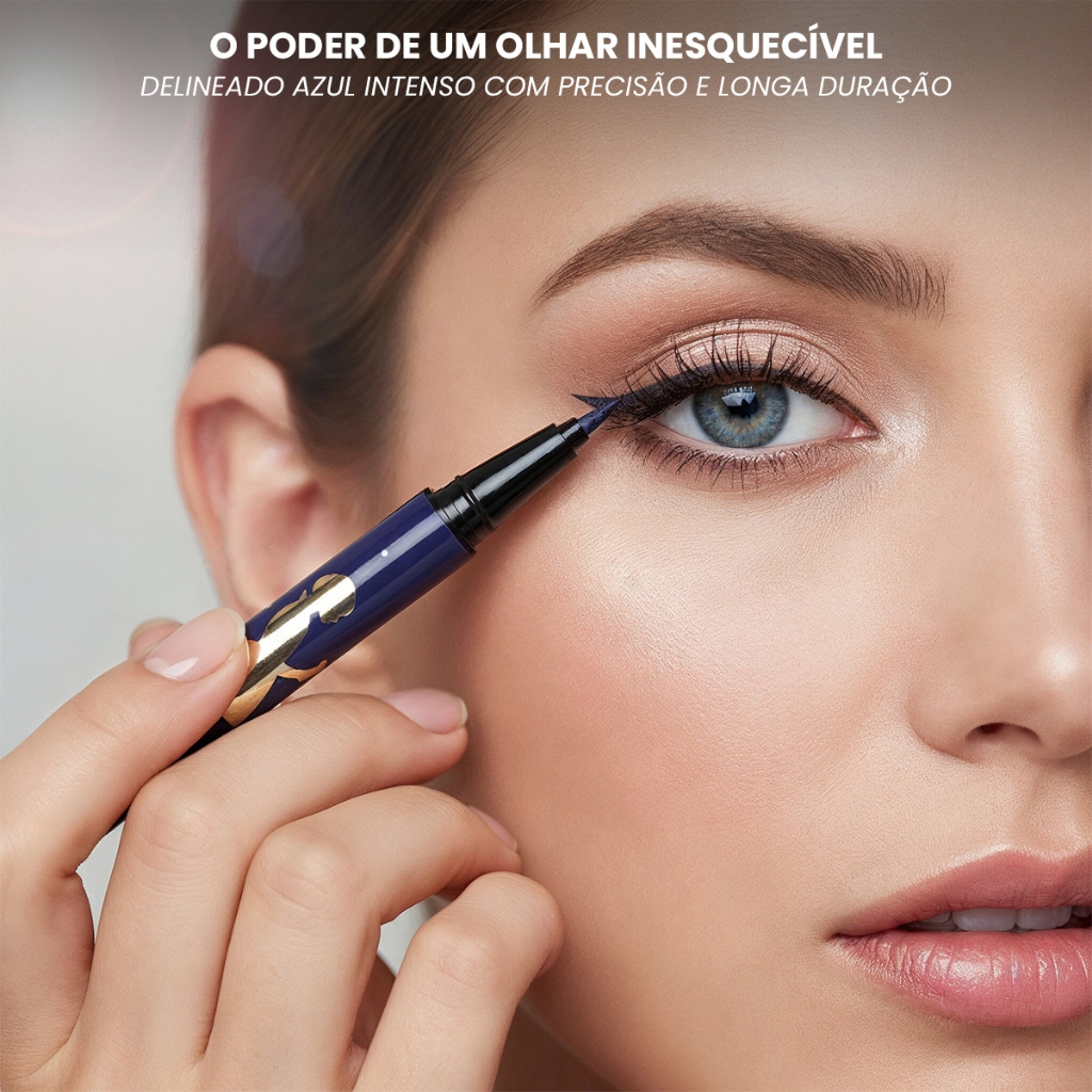 Caneta Delineadora Fenzza Branca de Neve e Rainha Má Make Longa Duração Delineador