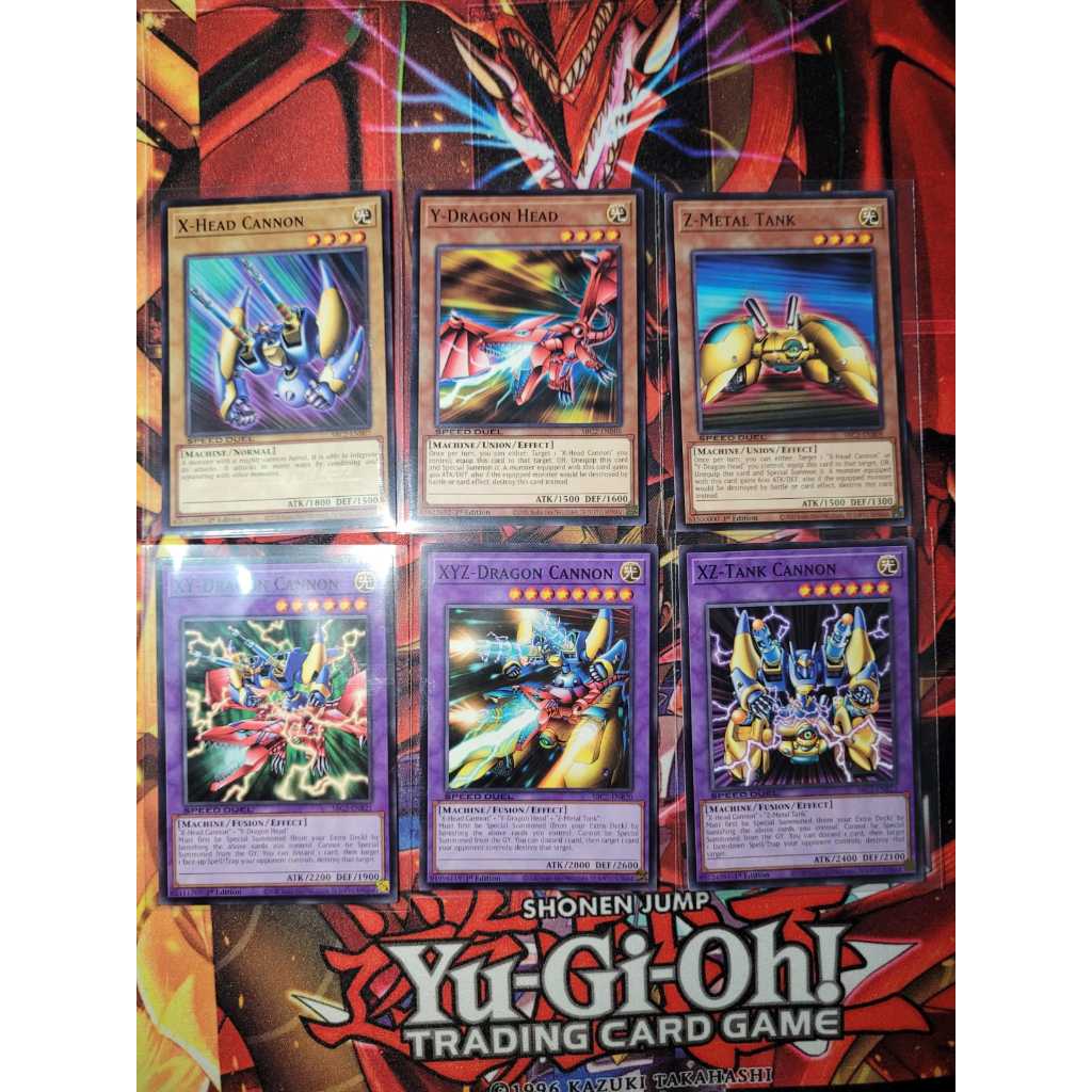 Combo Fusão - X-Head Cannon + Y-Dragon Head + Z-Metal Tank + Fusões.  Yugioh Original Konami!