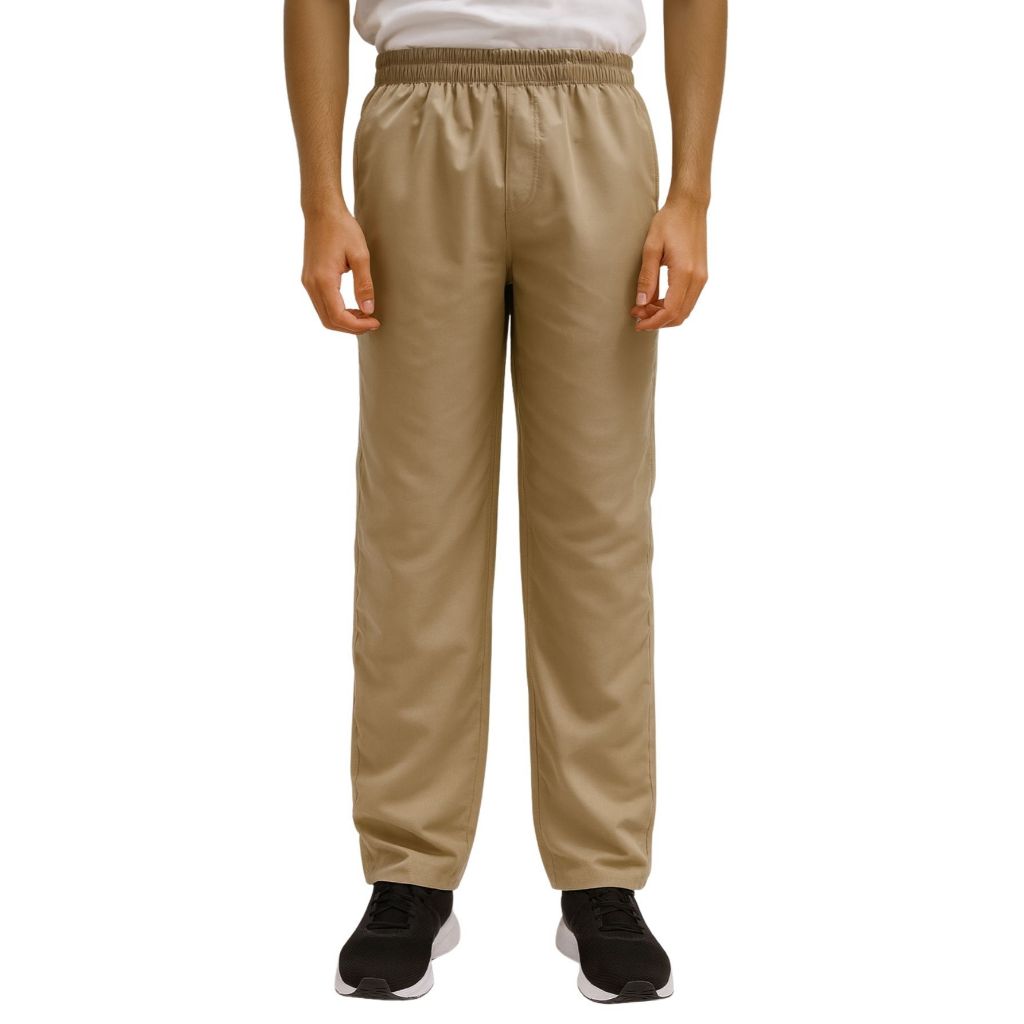 Kit 5 Conjuntos CDP Camisetas 100% Algodão Branca + Calça de Tactel cor Caqui /CDP/ presídio/P.M.G.GG.G1.G2.G3