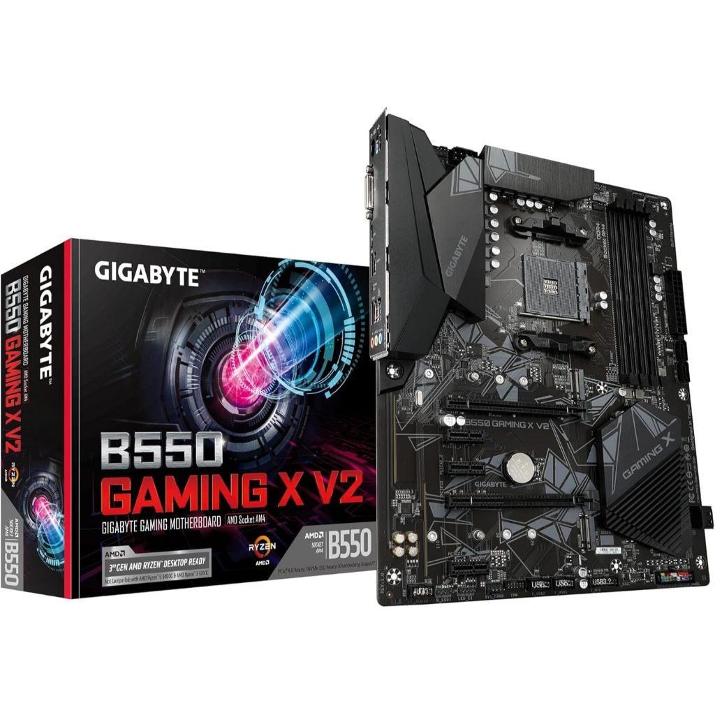 Direto do Japão GIGABYTE B550 GAMING X V2 AMD Ryzen série 5000/4000G/3000 processadores compatíveis soquete AM4 DDR4 ATX placa-mãe MB6541 novo