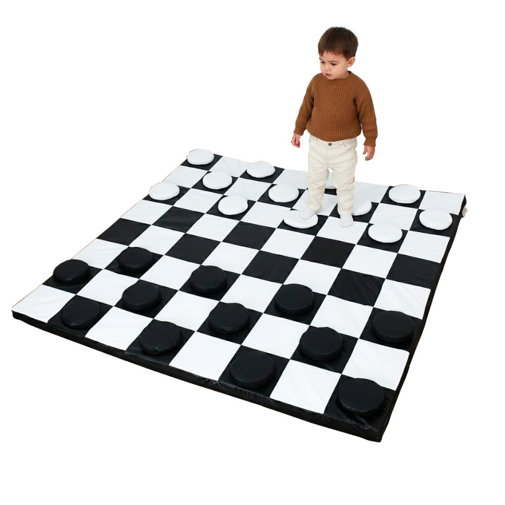 Jogo de Dama Colchonete Brinquedos Mil | 1m40 x 1m40