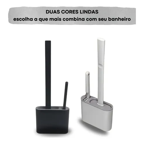 Escova Sanitária Dupla Silicone Para Vaso Banheiro em Oferta na Shopee