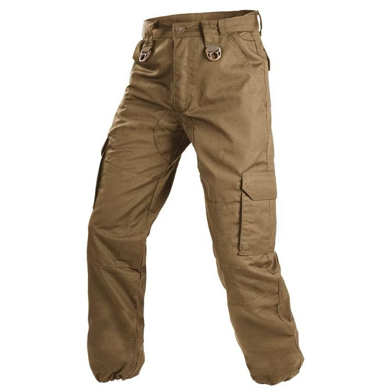 Calça Cargo Tática com 7 Bolsos, Tecido Rip Stop Resistente, Bombacha na Barra e Regulagem em Velcro
