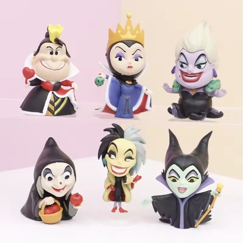 Vilãs Disney Miniatura Malévola Ursula Rainha Má Cruela Bruca Branca de Neve