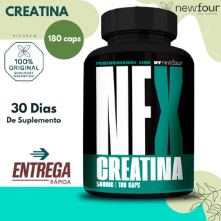 Cápsulas de Creatina 180 Cápsulas Creatina Monohidratada Suplemento Creatina - New Four