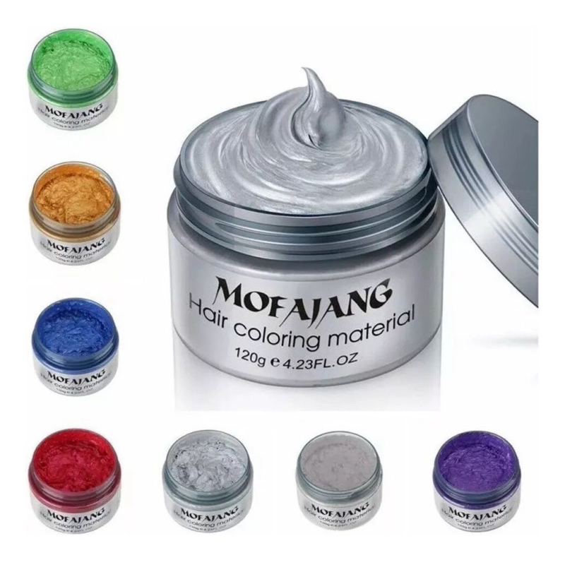 Mofajang Tinta Colorida Temporária  P/ Cabelo - Lavável