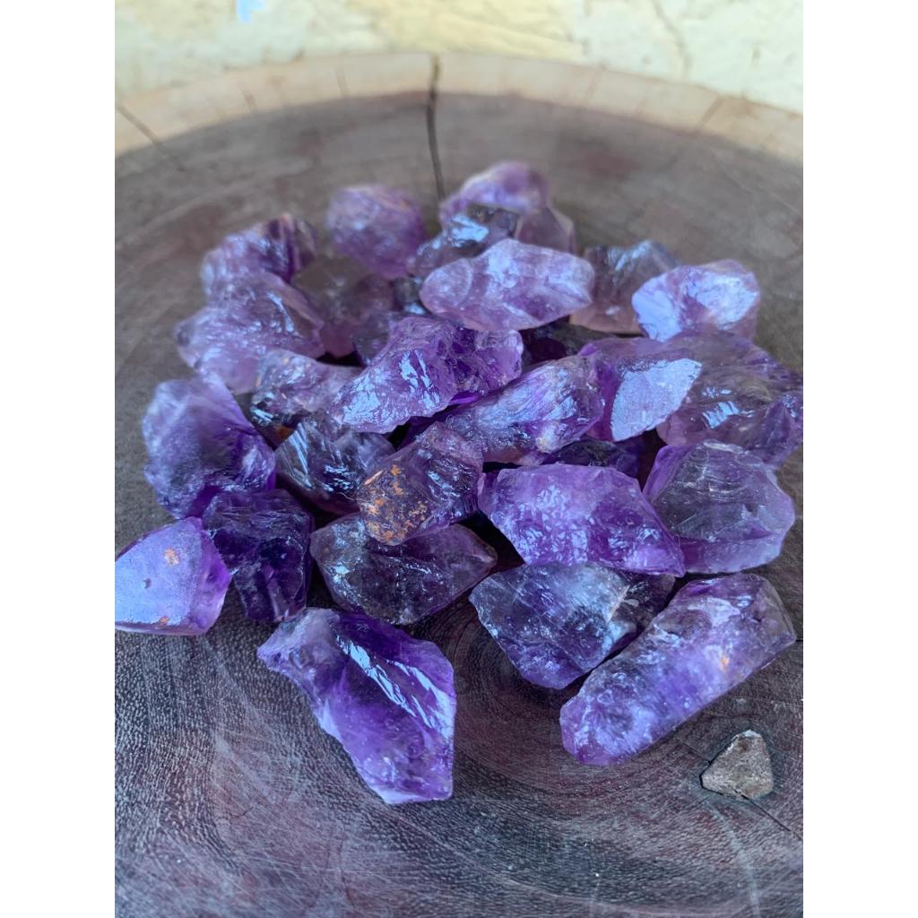 Kit 100g Pedra Bruta de Ametista Extra