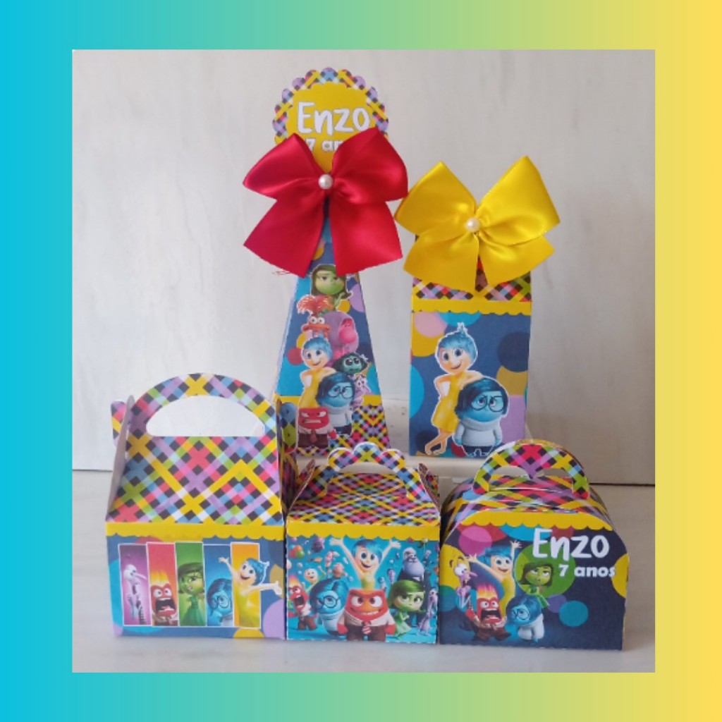 Kit Personalizados Divertidamente/ Kit Festa Caixinhas Personalizadas Lembrancinha Mimos Aniversário.