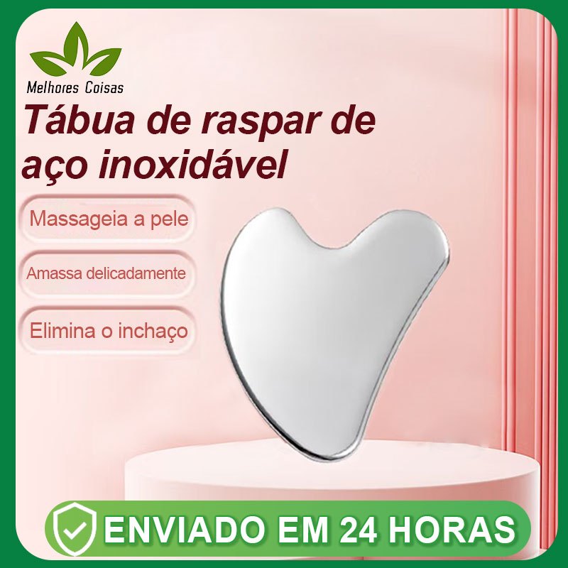 Ferramenta Facial De Aço Inoxidável-Raspagem De Aperto E Massagem Da Pele Para Rosto Cuidados De Beleza Dos Olho em Oferta na Shopee