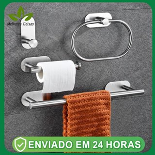 Acessórios Banheiro Cabide Toalheiros Papeleira em Oferta na Shopee