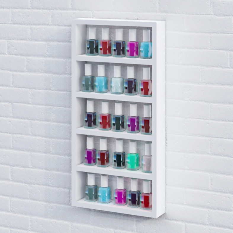 Nicho Organizador Expositor 110 Esmaltes Salão de Beleza Nail Designer Suporte Prateleira Multiuso em Oferta na Shopee