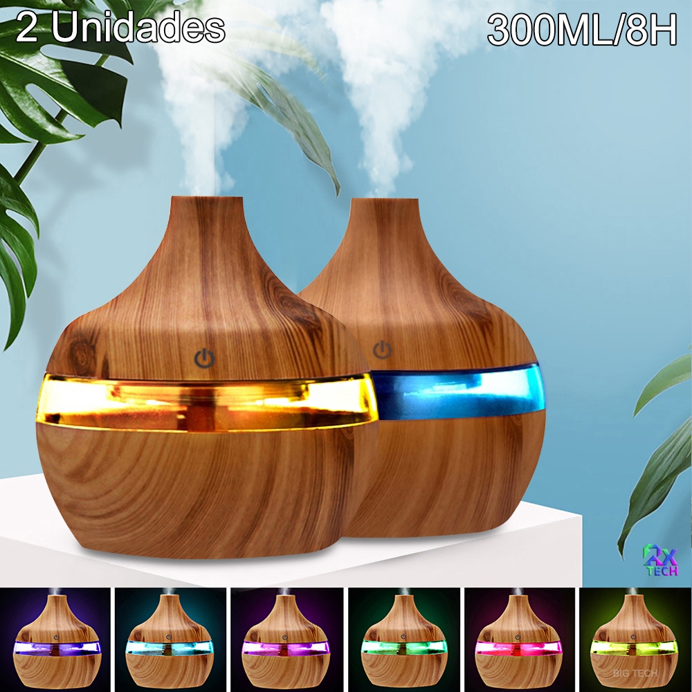 2 Unidades Umidificador De Ar E Aromatizador De Ambiente Tipo Madeira De Carro Portátil Purificador Humidificador De ar em Oferta na Shopee