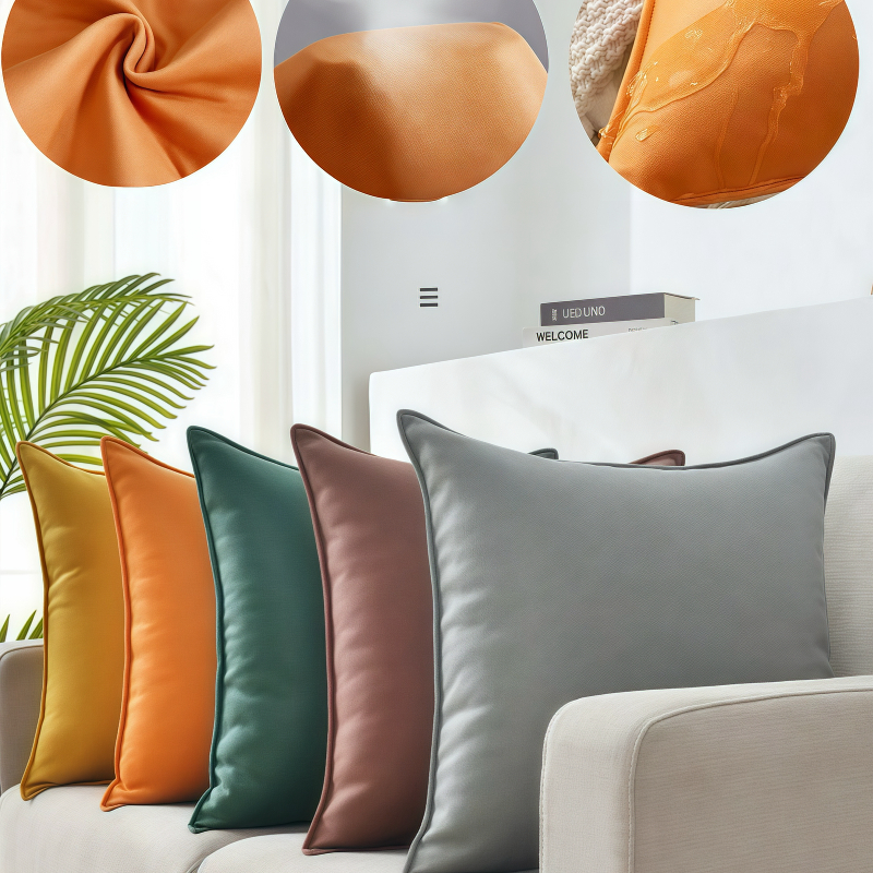 KIT4Peças Capa De Almofada Impermeável Couro Decorativa Para Sofá Cama 45×45cm em Oferta na Shopee