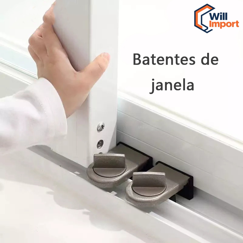 Trava De Segurança P/ Portas E Janelas Deslizantes Basculante De Correr Bloqueador em Oferta na Shopee