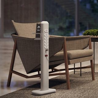Totem Extensão Elétrica Com 6 Tomadas 1 Usb + 1 Usb-c Prata , Titanium e Preto