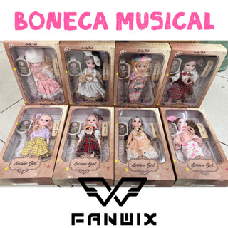 Brinquedo De Boneca Infantil Varias Roupinhas Cabelo Lindo Modelo Novo Com Música Presentes Para Menina, Fanwix