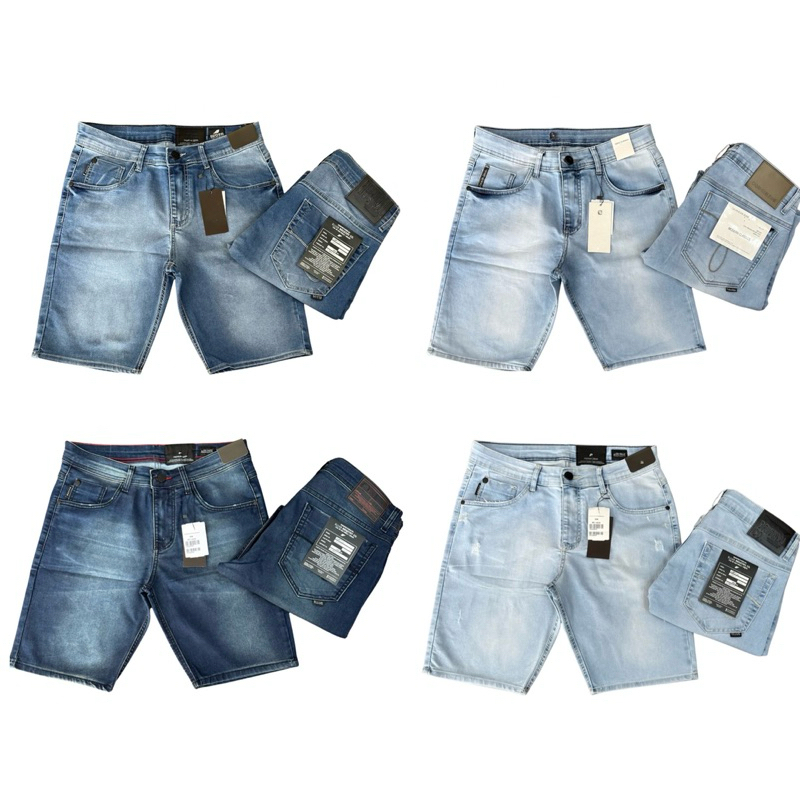Bermuda Jeans com Elastano - Qualidade Premium - Envio Rápido