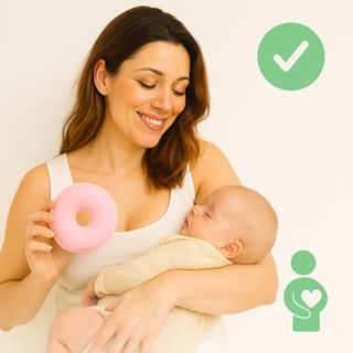 Kit 4 Rosquinhas de Amamentação Protetor 100% Algodão Macio em Oferta na Shopee