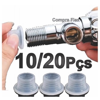 Kit 10/20 Anéis Vedação de Silicone Veda Rosca Anti Vazamento para Torneiras Tubulação Chuveiros em Oferta na Shopee