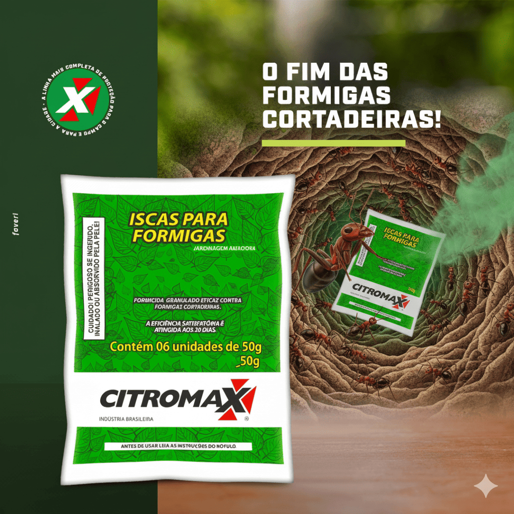 Isca para Formigas Cortadeiras Citromax 300g - Mata Formiga de Jardim e Gramado - com Casca de Laranja em Oferta na Shopee