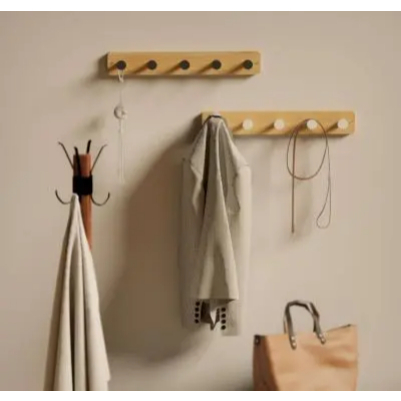 Gancho de parede cabideiro de parede organizador de camisa bolsa gancho de madeira cabideiro de madeira