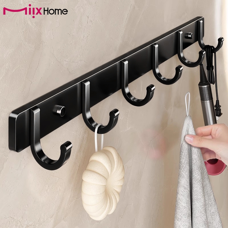 Ganchos Adesivos Fortes Sem Perfuração-Toalha E Cabide De Parede Para Banheiro Cozinha