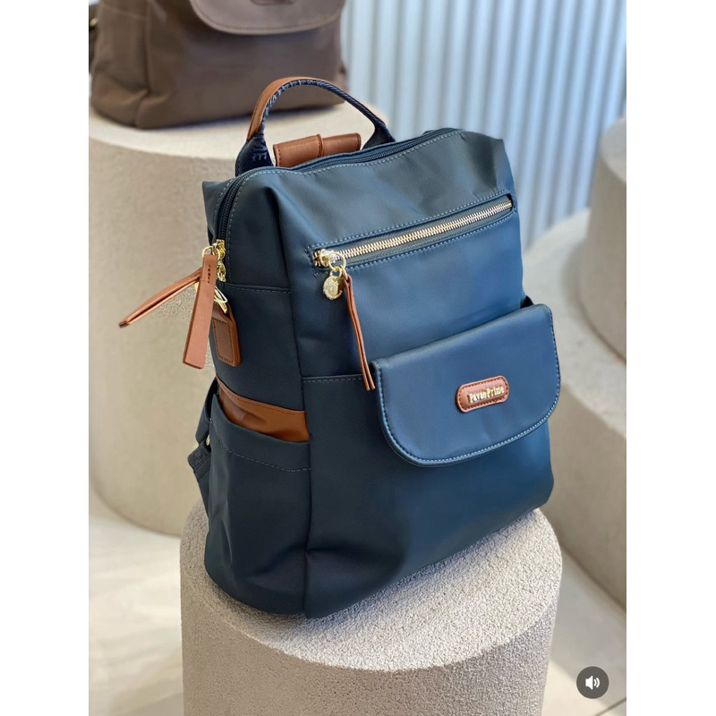 pavão de ouro bolsa mochila feminina 2em 1 mochila em nylon resistente e impermeável em Oferta na Shopee