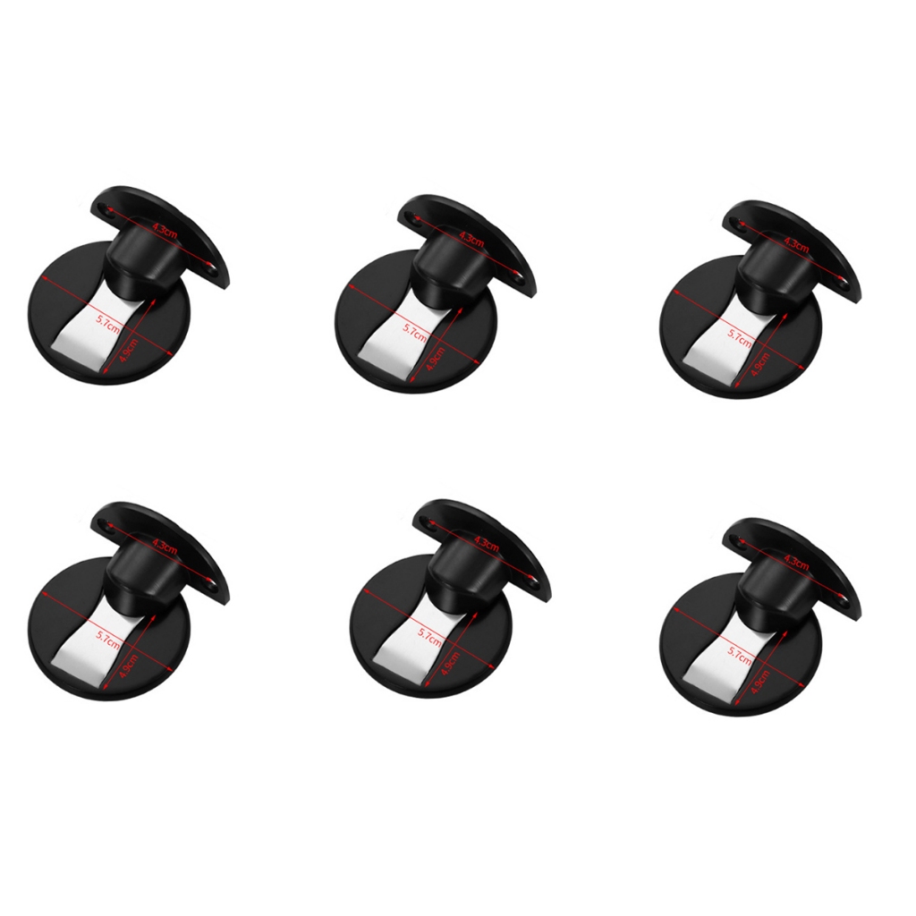 Kit 6 Prendedor Fixador Trava Batedor Ímã De Porta Para Casa