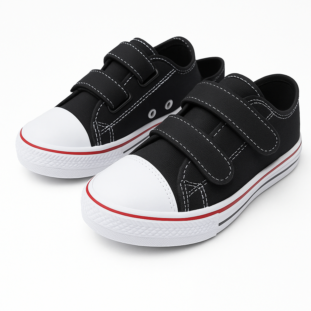 Tênis seguro Infantil star  N°18 ao 36 Carrapicho Velcro confort criança menino menina