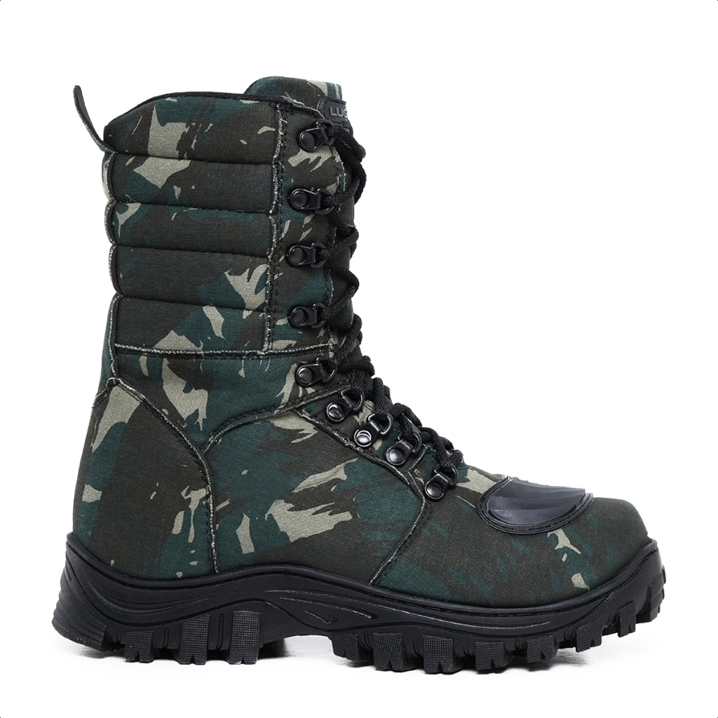 Coturno Militar Camuflado Caça E Pesca  Trilha Lughato