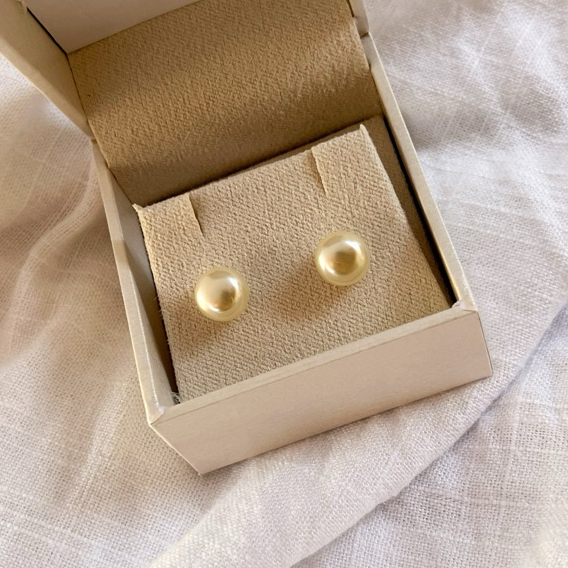 Brinco de pérola feminino banhado a ouro 18k elegante antialérgico em Oferta na Shopee