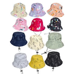 Chapéu de praia Infantil UV Bucket Chapéu de praia masculino com Cordinha Infantil Menino