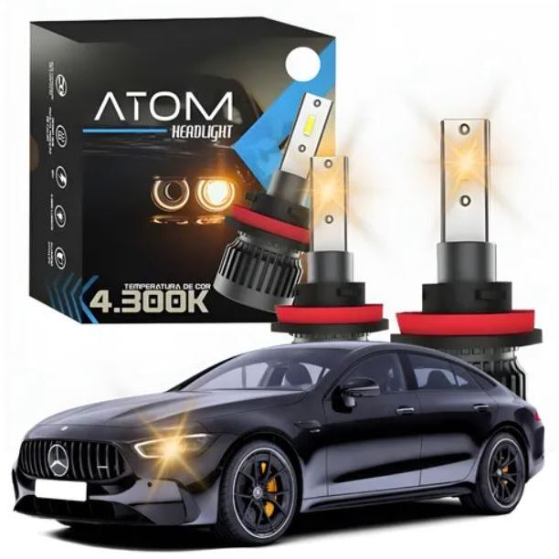 Kit Lâmpada Led M7 Atom H7 3700lm 4300k 12v Jr8 Imports em Oferta na Shopee