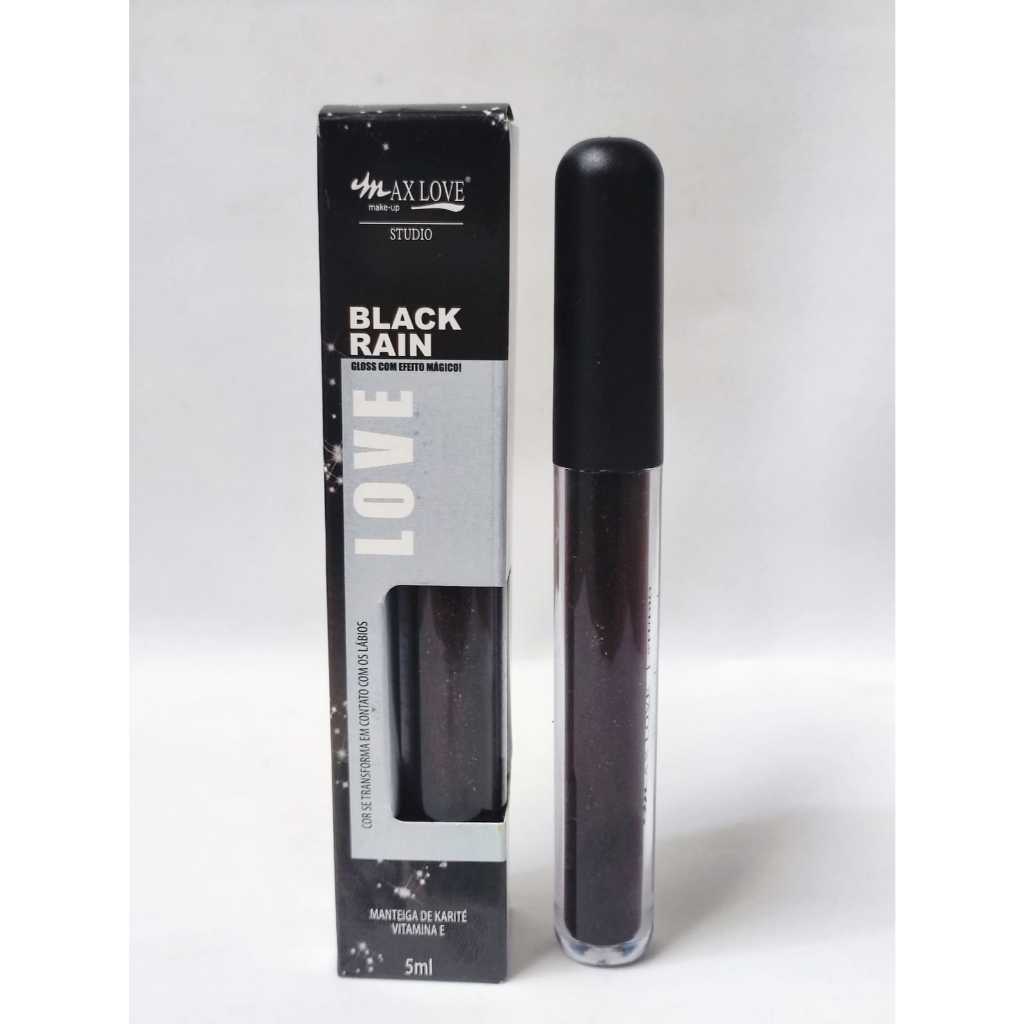 Gloss Efeito Mágico Black Rain (Hidratante e de textura leve) - Max Love em Oferta na Shopee