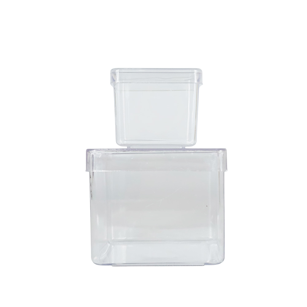 Kit Festa - Caixinhas Caixas Acrílicas duplas 05 4x4 e 05 6x6- para festa aniversario personalizavel em Oferta na Shopee