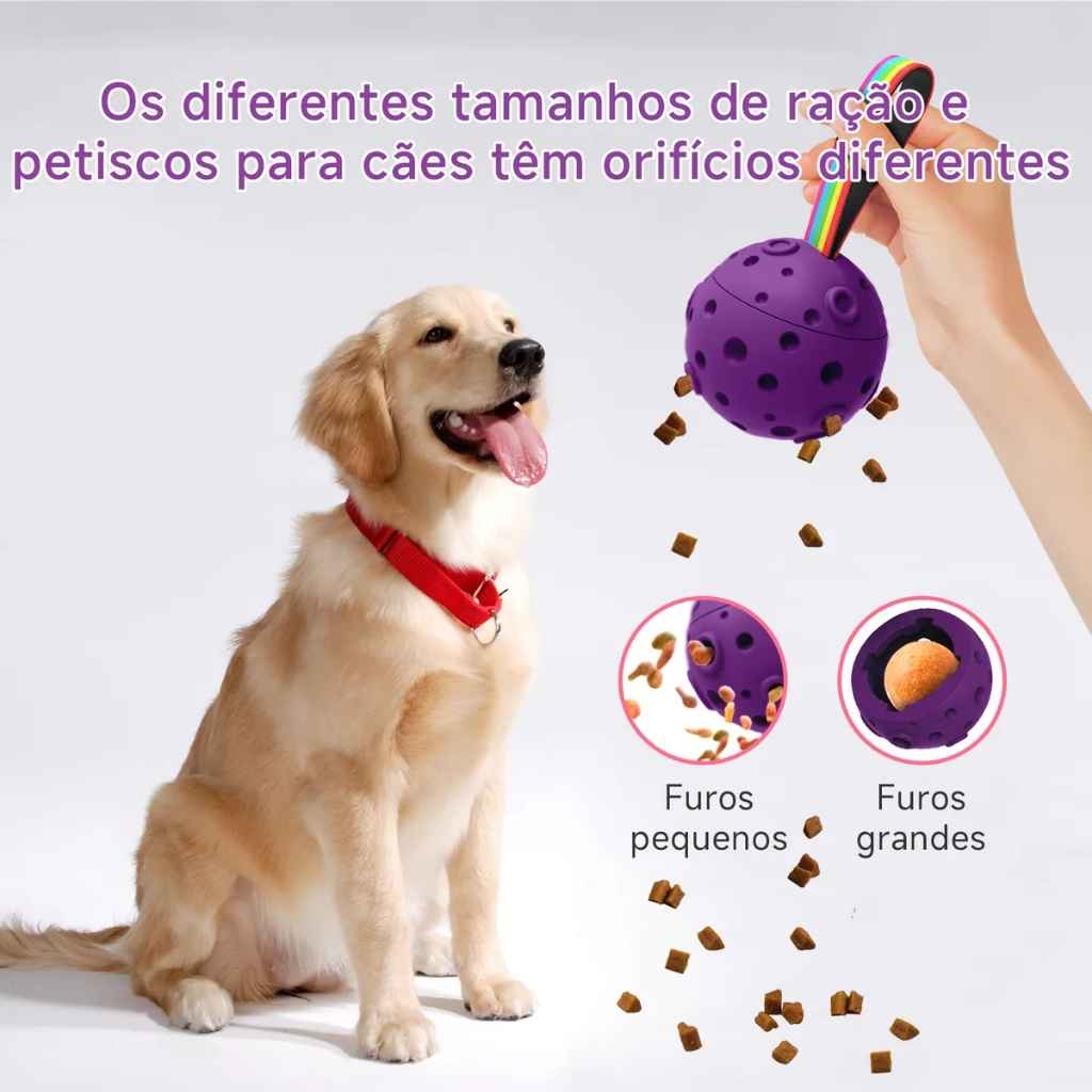 Bola de Distribuição de Comida Momovida Interativa para Cães Brinquedo Mastigável Formato Meteoro em Oferta na Shopee