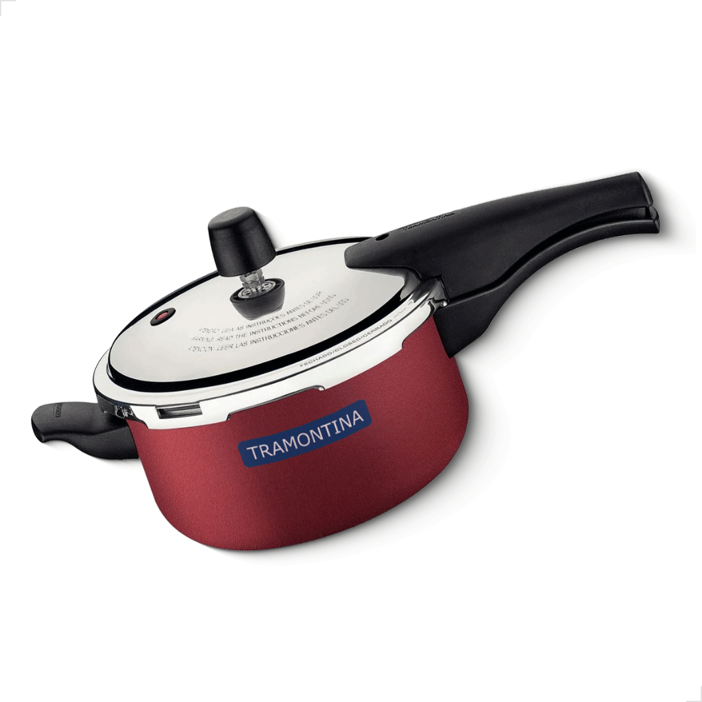 Panela de Pressao Tramontina Vancouver Antiaderente Alumínio Starflon Max 20cm 3L Fechamento Externo em Oferta na Shopee