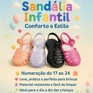 Sandália Baby MEL Fechada Do 17 Ao 24 Sensação . em Oferta na Shopee