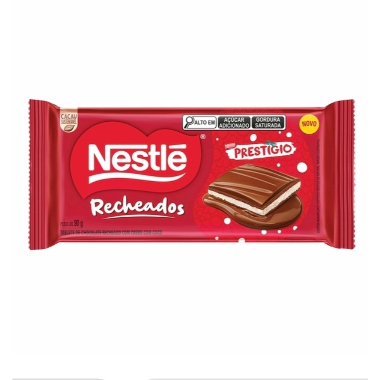 Chocolate Nestle Recheados Prestígio 90g
