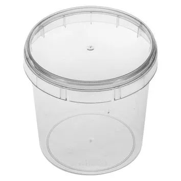 Pote Plastilania 220ML Redondo c/Tampa c/10
