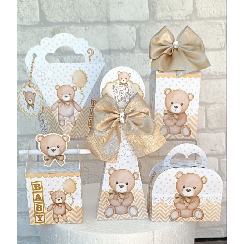 KIT CAIXINHAS PERSONALIZADAS CHÁ REVELAÇÃO(PEGUE MONTE) LEMBRANCINHA DE FESTA/CHÁ DE BEBÊ/ANIVERSÁRIO