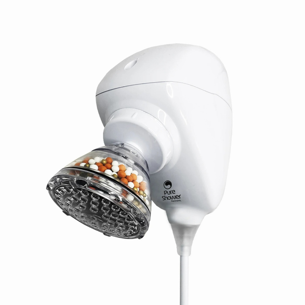 Chuveiro Elétrico Pure Shower Anti-cloro Com Filtro Cor Branco 220V Potência 7.5 Kw