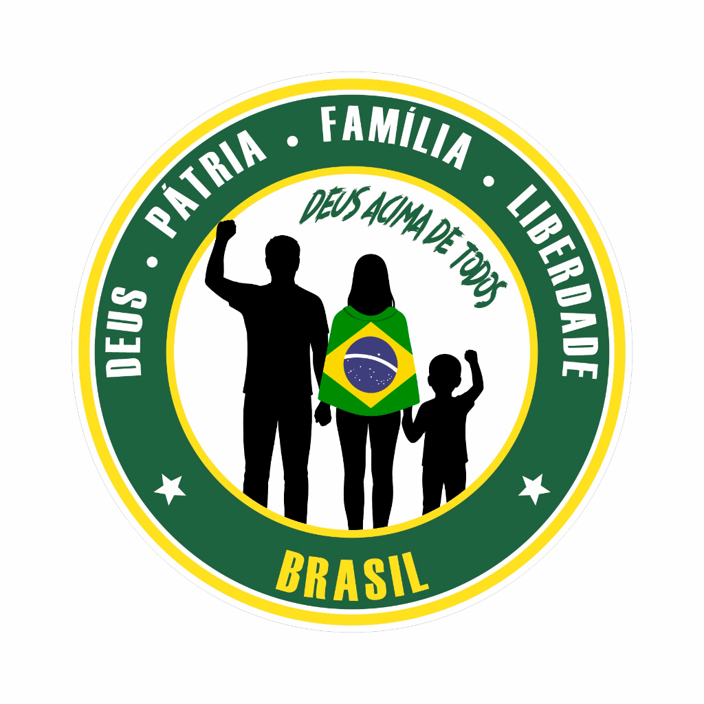 2und Adesivos Vinil Carro Patriota Deus Pátria Família Brasil 15x15cm em Oferta na Shopee