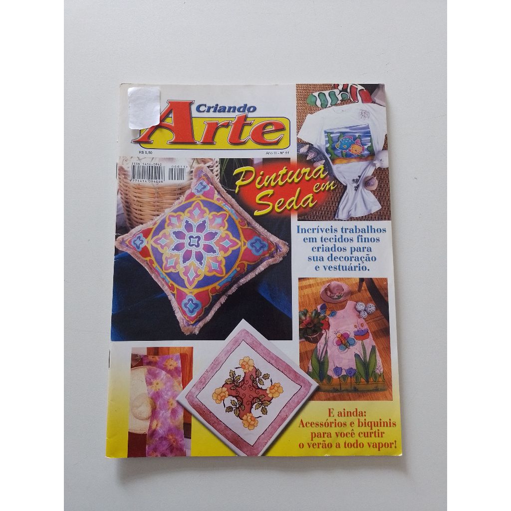 Revista Criando Arte Pintura Em Seda Decoração Ac888